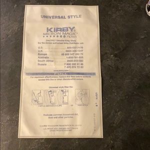 Kirby Micron Magic filter bags